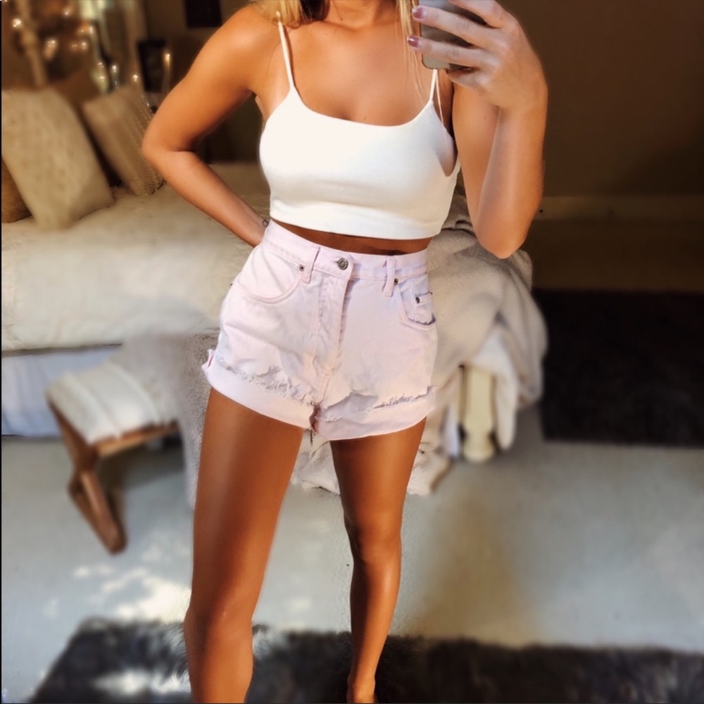 vintage pink shorts